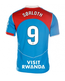 Atletico Madrid Alexander Sorloth #9 Maglia Gara Terza Repliche 2025-26 Donna Maniche Corte Atletico Madrid Alexander Sorloth #9 Maglia Gara Terza Repliche 2025-26 Donna Maniche Corte